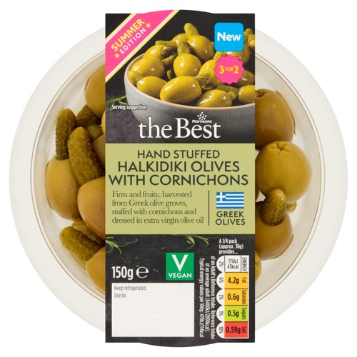 Morrisons The Best Cornichon Stuffed Olives 150g