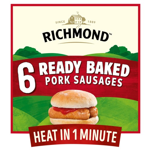 Richmond 6 Ready Baked Pork Sausages