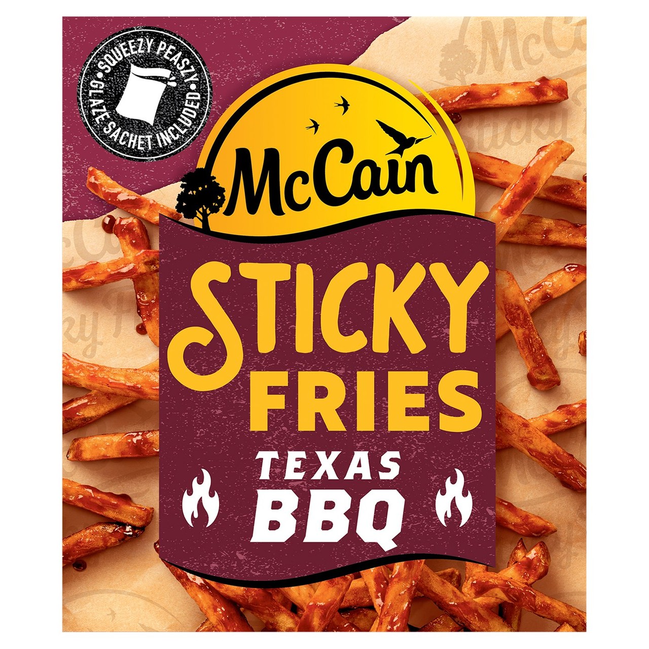 McCain Sticky Fries Skin On BBQ 400g