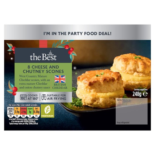 Morrisons The Best Cheese & Chutney Scones 248g