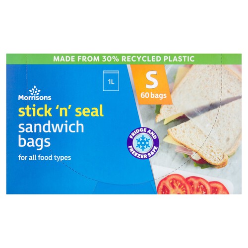 Morrisons Easy Seal Sandwich Bags 60 Pack