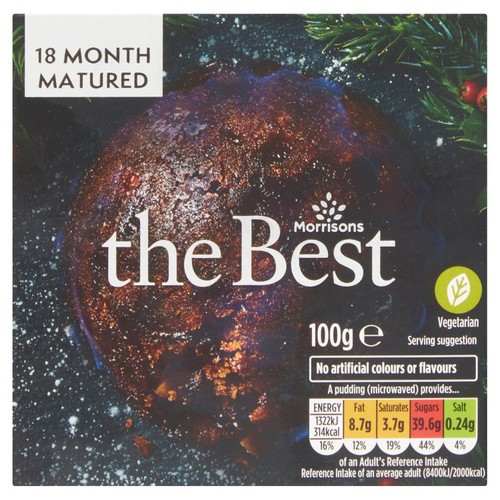 Morrisons The Best 18 Month Matured Christmas Pudding  100g