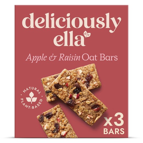Deliciously Ella Apple, Raisin & Cinnamon Oat Bars Multipack 3x50g