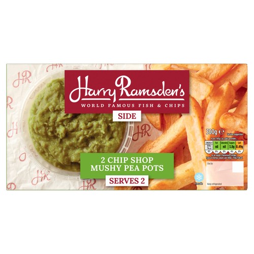 Harry Ramsdens 2 Chip Shop Mushy Pea Pots