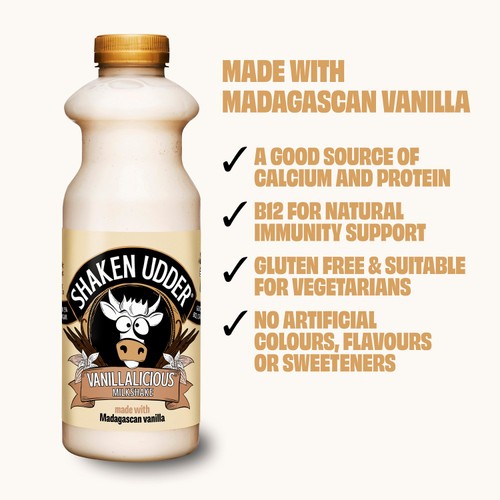 Shaken Udder Vanillalicious Milkshake 750ml