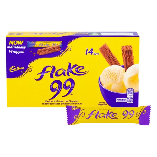 Cadbury Flake 99 Chocolate Mini Bars 14 Per Pack