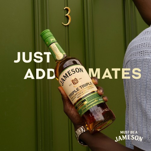 Jameson Triple Triple Blended Irish Whiskey (Abv 40%) 70cl
