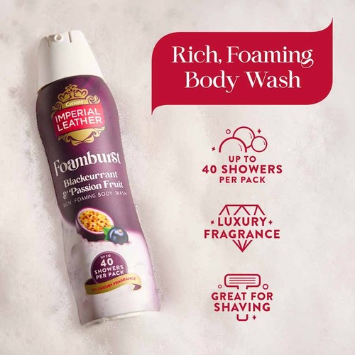 Imperial Leather Blackcurrant & Passionfruit Foam Burst