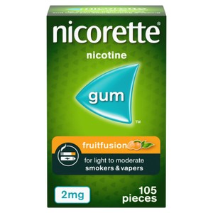 Nicorette Sugar Free Original Flavour Gum Nicotine Pieces x105 4mg