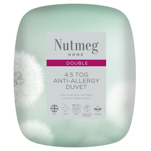 Nutmeg Home Anti-Allergy 4.5 Tog Duvet Double