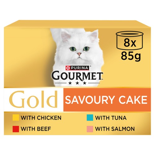 Gourmet Gold Savoury Cake Meat And Fish Variety Wet Cat Food 
