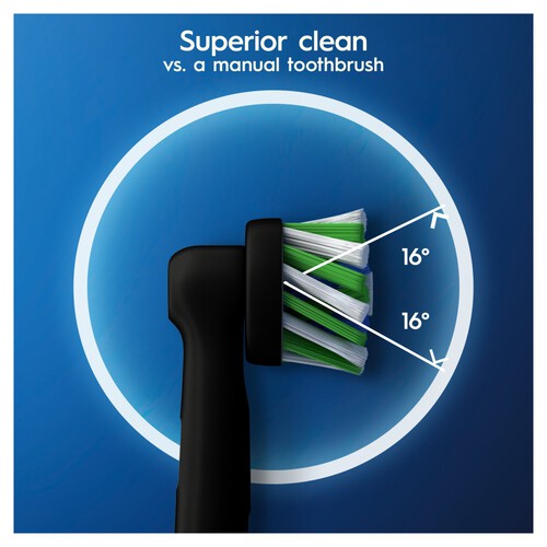 Oral-B Cross Action Black Electric Toothbrush Heads 