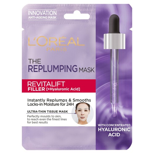 L'Oreal The Replumping Mask Revitalift Filler Tissue Mask