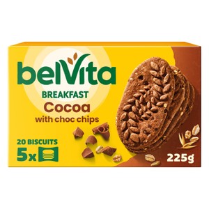 BelVita Breakfast Biscuits Cocoa with Chocolate Chips 5 Pack | Morrisons