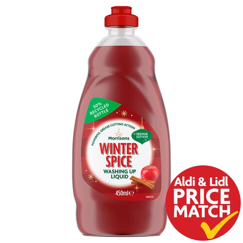 Morrisons Winter Spice Washing Up Liquid