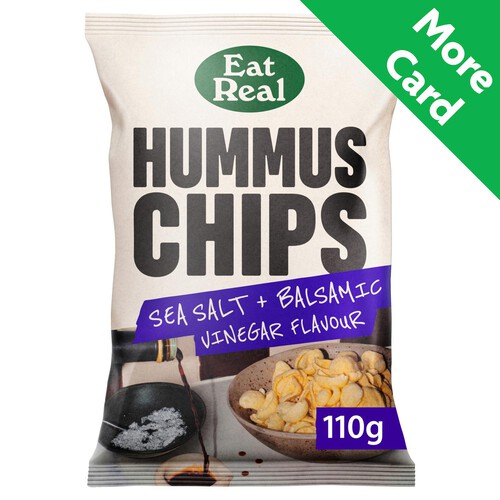 Eat Real Sea Salt & Balsamic Vinegar Hummus Chips 