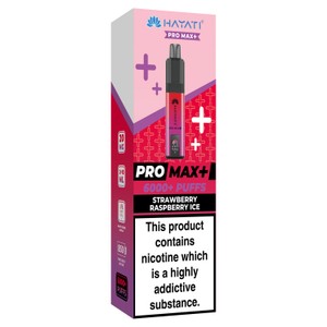 Hayati Pro Max+ 6000+ Puffs Strawberry Raspberry Ice