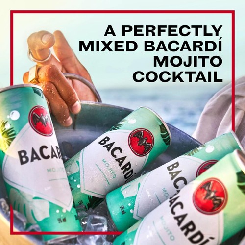 Bacardi Mojito Premix Rum Cocktail Can   250ml