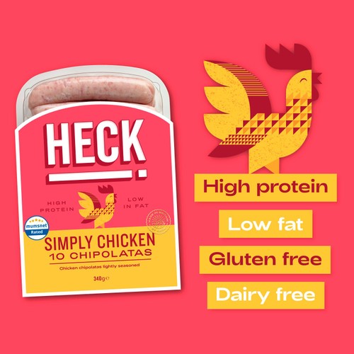 Heck Simply Chicken Sausages 