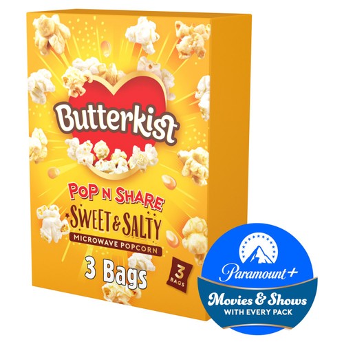 Butterkist Sweet & Salted Microwave Popcorn 3x60g