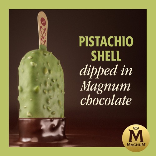 Magnum Signature Pistachio Ice Cream Sticks 3 x 90ml