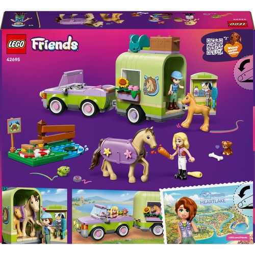 Lego Friends Horse & Baby Foal Trailer 42695