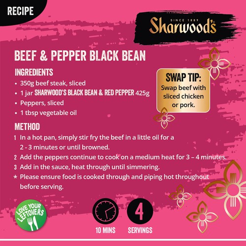 Sharwood's Black Bean & Red Pepper Chinese Cooking Sauce