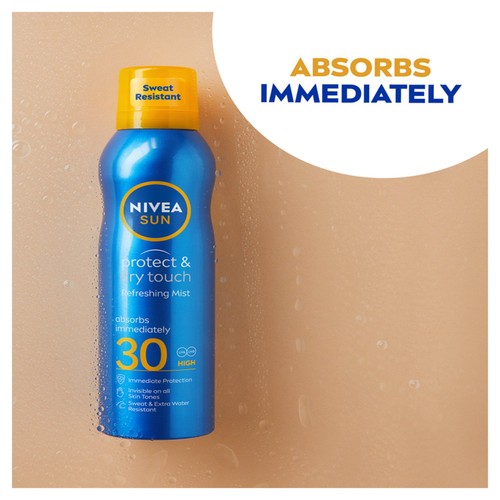 NIVEA SUN Protect & Dry Touch Cooling Sun Mist Spray SPF 30 200ml