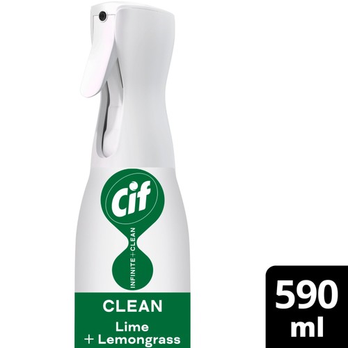 Cif Infinite Clean All in One Lime & Lemongrass Cleaner Spray 590ml