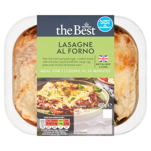 Morrisons The Best  Lasagne Al Forno