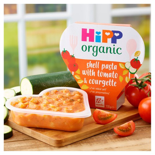 HiPP Organic Shell Pasta With Tomato & Courgette 1-3 Years