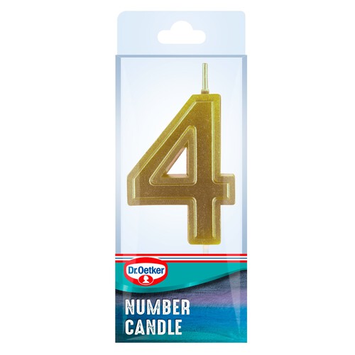 Dr. Oetker Number 4 Candle