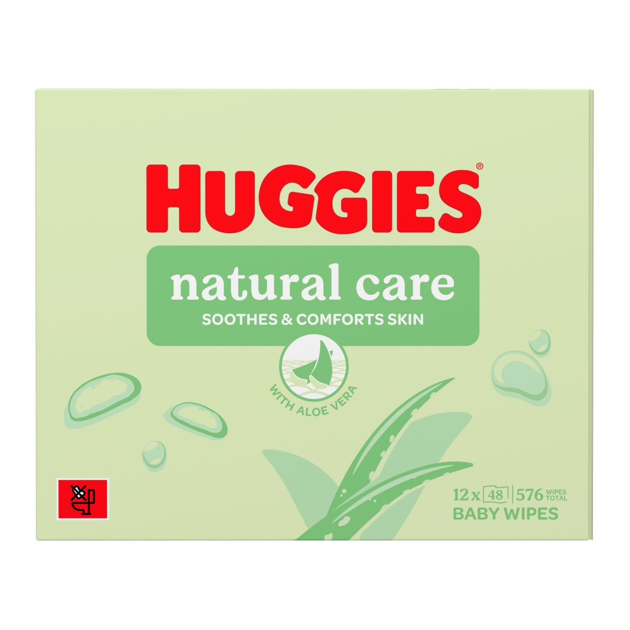 Huggies Natural Care 12 x 48 Wipes