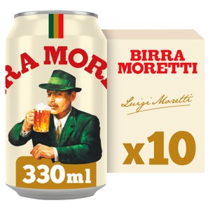 Birra Moretti Lager Beer Cans