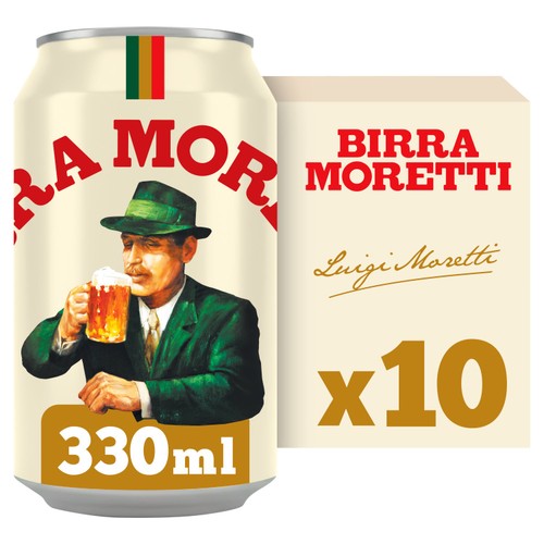 Birra Moretti Lager Beer Cans