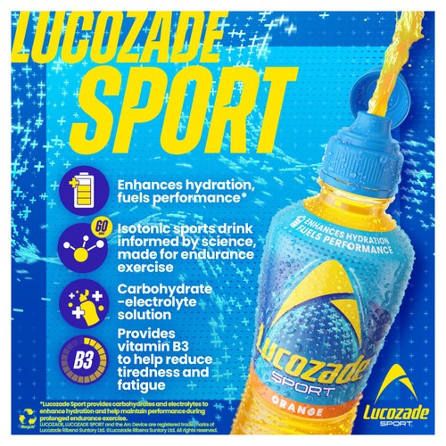 Lucozade Sport Drink Orange 4 Pack