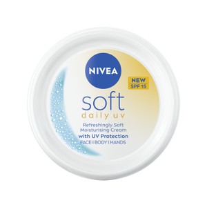 NIVEA Soft Daily UV Moisturiser for Face Hand & Body SPF15 100ml
