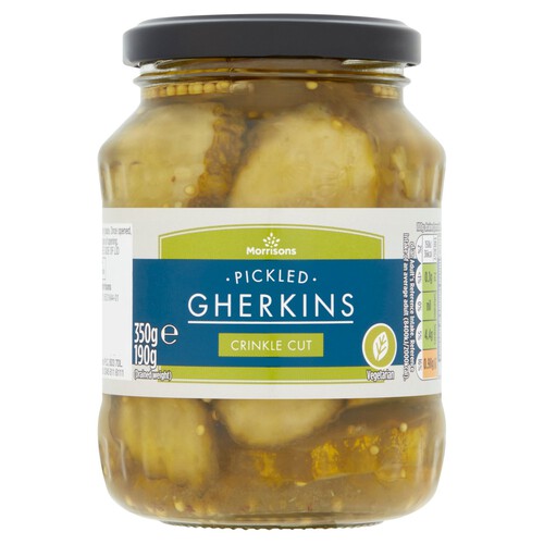 Morrisons Crinkle Cut Gherkins (350g)