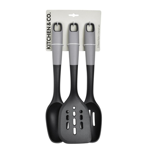 Kitchen&Co 3 Pack Nylon Utensils
