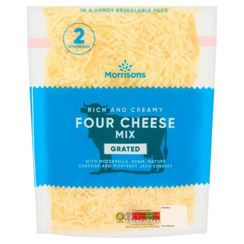 Morrisons Four Cheese Grated Mix 250G
