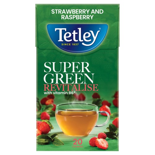 Tetley Super Green Vitamin B Berry Tea 20s 