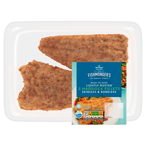 Morrisons Market St Scottish Lightly Dusted Haddock Fillets 