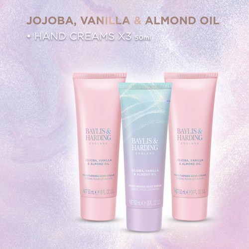 Baylis & Harding Jojoba Vanilla & Almond Oil Hand Treats Gift Set