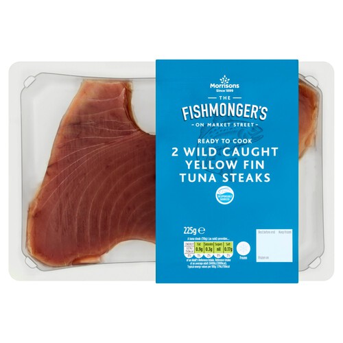 Morrisons Fishmongers Frozen Yellow Fin Tuna Steaks 