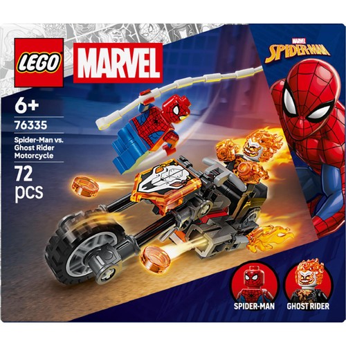 Lego Super Heroes Marvel Spider-Man Vs. Ghost Rider Motorcycle 76335