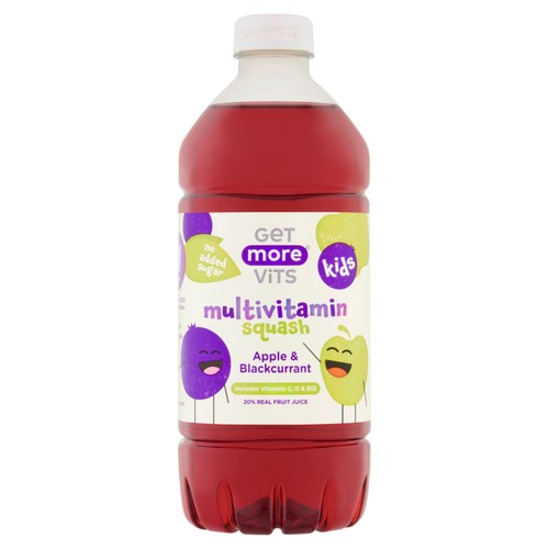 Get More Vits Multivitamin Squash Apple & Blackcurrant 750ml