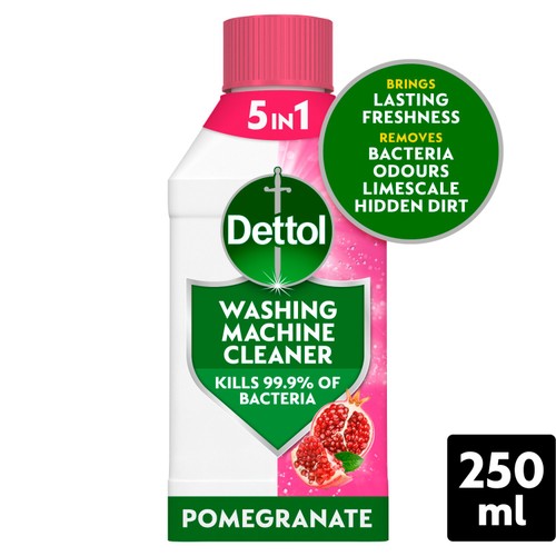 Dettol Pomegranate Antibacterial Washing Machine Cleaner 250ml