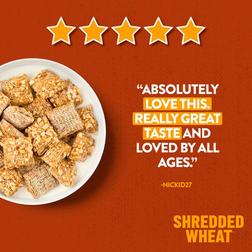 Nestle Shredded Wheat Bitesize Honey & Nut Cereal 500g