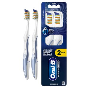 ORAL-B PRO-CLEAN PULSAR Battery-Powered Toothbrush –  Superior 5-Way Plaque Removal, 2