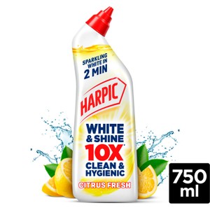 Harpic Bleach White & Shine Toilet Cleaner Citrus750ml